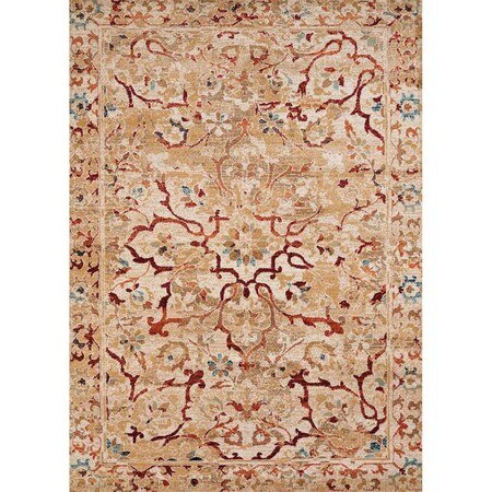 Rlm Distribution 5 ft. 3 in. x 7 ft. 2 in. Bridges Villa Bella Area Rug, Taupe HO818373